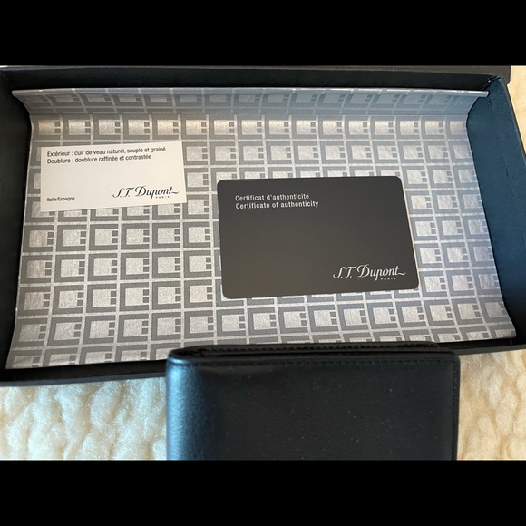 ST Dupont Paris Leather Designer Wallet - Picture 3 of 9
